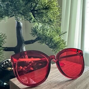 Red Frame/Lens Sunglasses